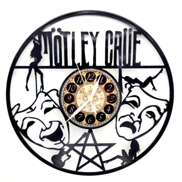 MOTLEY CRUE vinyl record clock - Picture 1 of 2